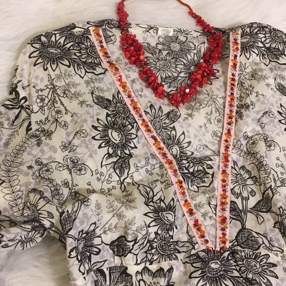 Cotton Floral Blouse